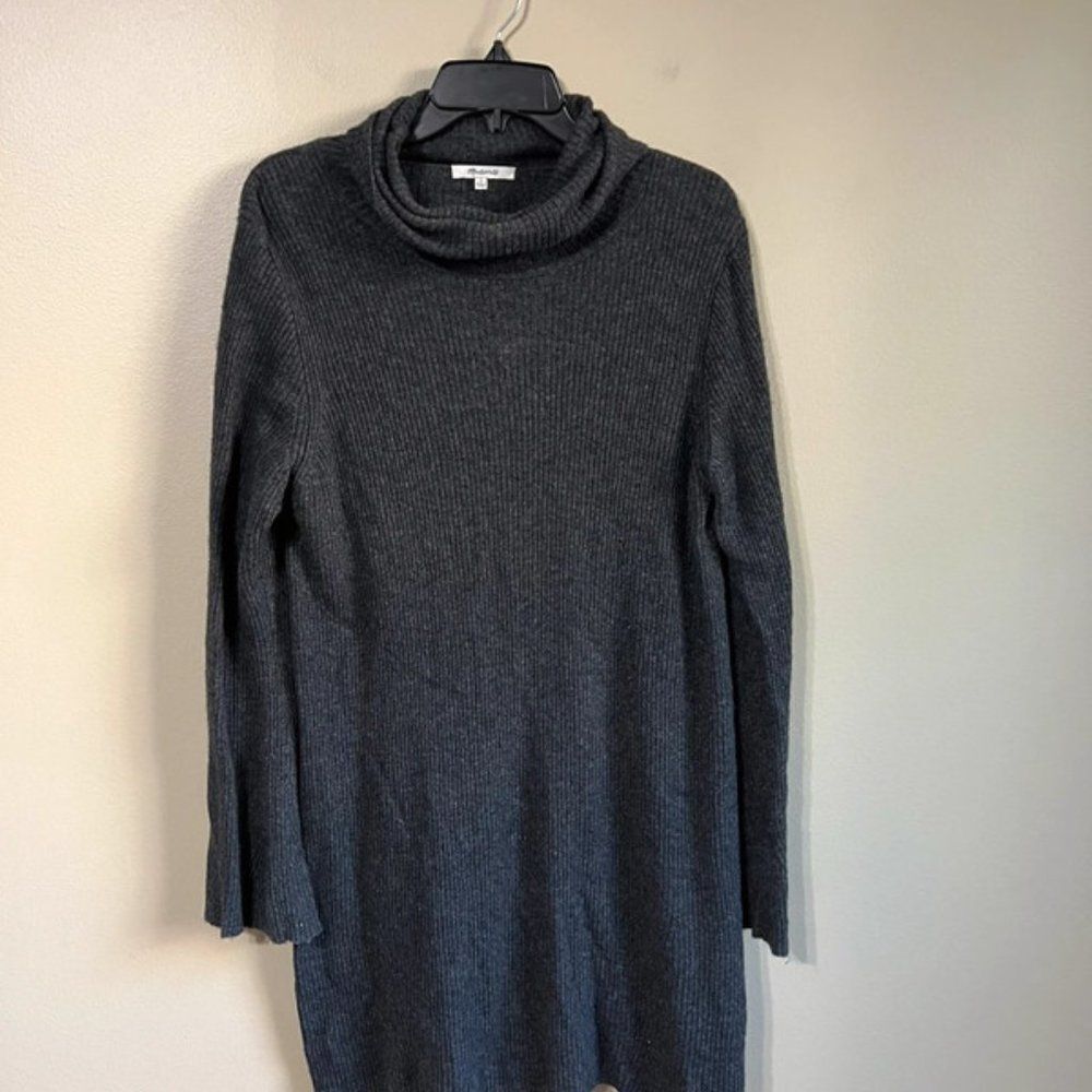 Madewell large winter grey turtleneck dress